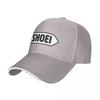 Schwarze Shoei Helm Buchstaben Racing Motorsport Sport Baseballkappen Für Damen Unisex FeUnisex Strand Papa Hut Hip Hop Trucker Kappe