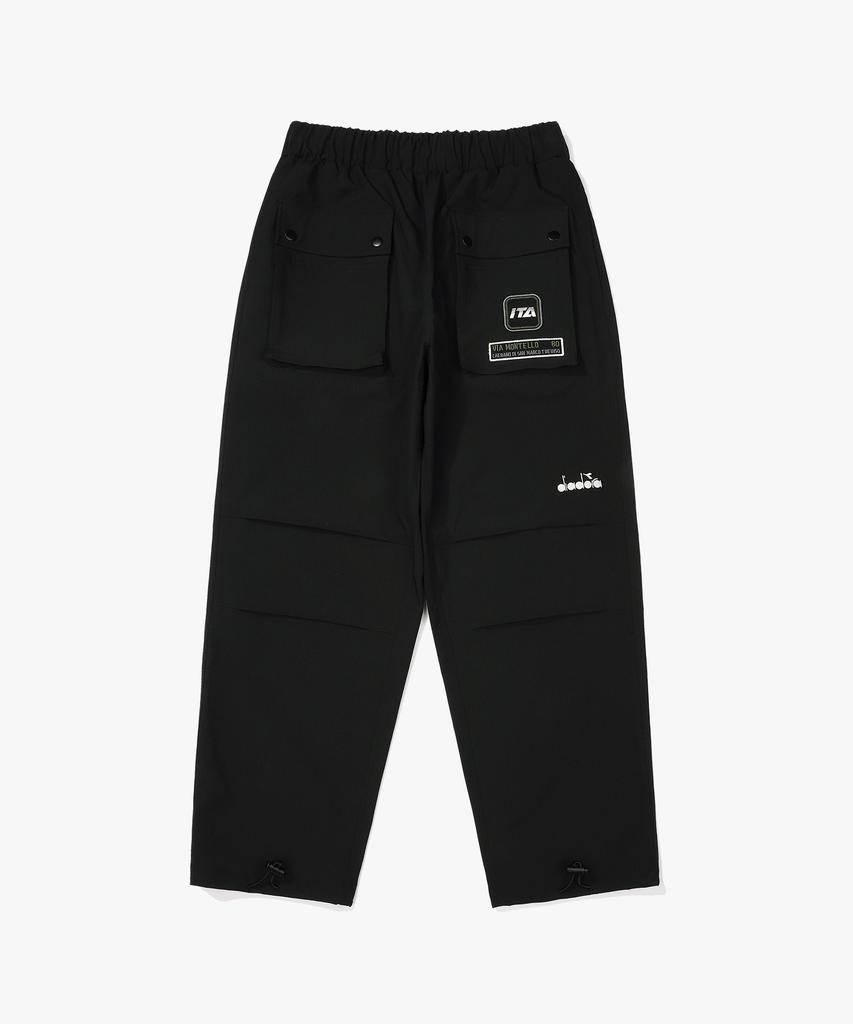 diadora Winter Fit Crew Balloon Fit Woven Pants Black