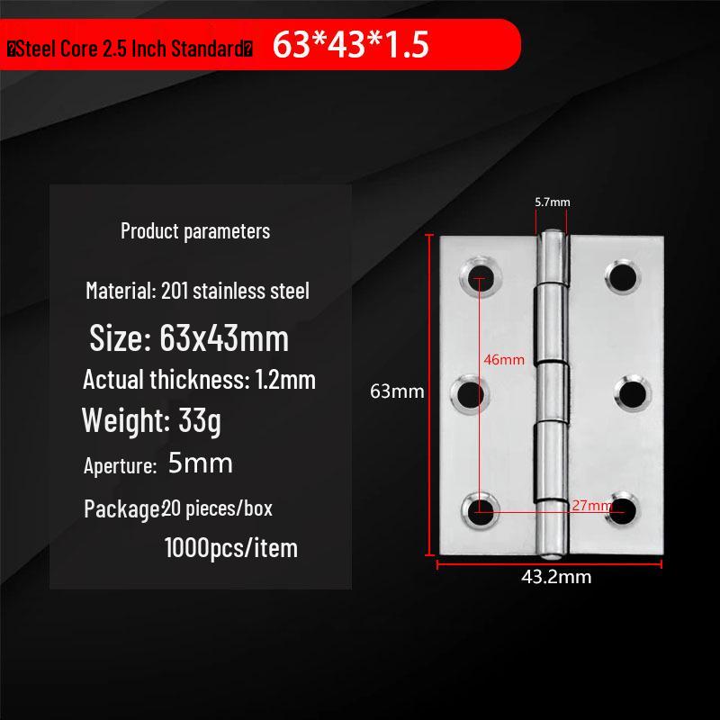 304 Stainless Steel Mini Hinges: 1-4 Inch Options for Cabinets & Wooden Boxes