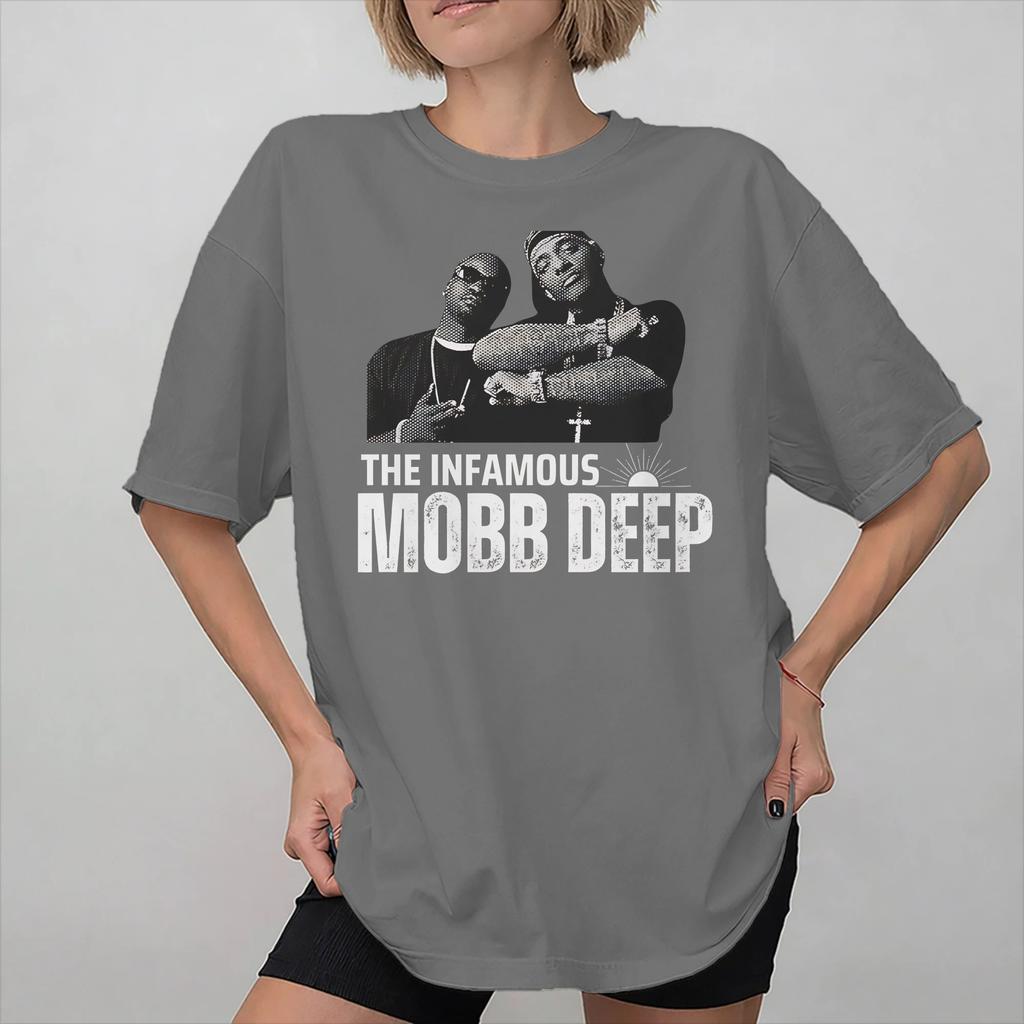 Mobb Deep The Infamous Tee Shirt for Unisex Women Graphic Printing T Shirts Cotton Clothes