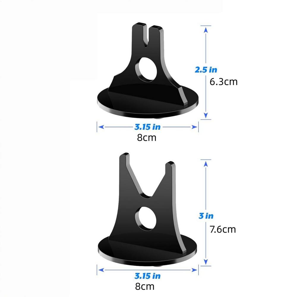 Clear Display Stand Holder Rack 2Piece Non-Slip Base Acrylic Display Stands For Collectibles For Kitchen Tabletop Room Desk Home
