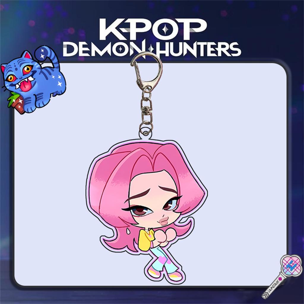 Cartoon Anime Movie Transparent Acrylic Keychain Pendant, Exquisite Gift Hanging Accessories For Backpacks