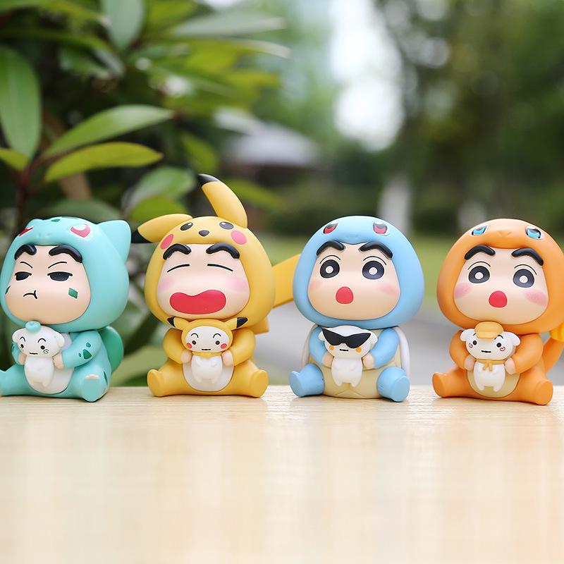 Cosplay Cute Psyduck, Squirtle & Bulbasaur Figure Model Blind Box Ornament