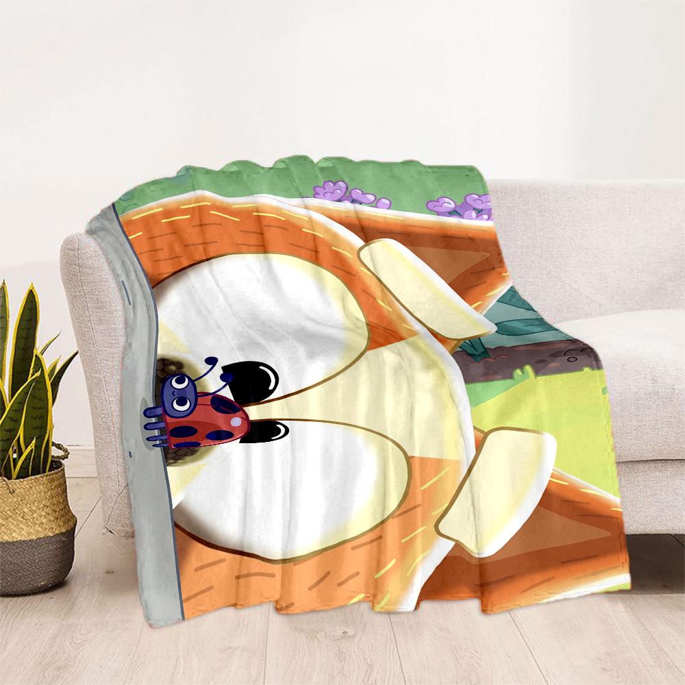 Bluey Bingo Hug Blanket Ultra-Soft Great for Livingroom Sofa Bed Four Seasons Multipurpose Modern Style Gifts For Family Or Friends
