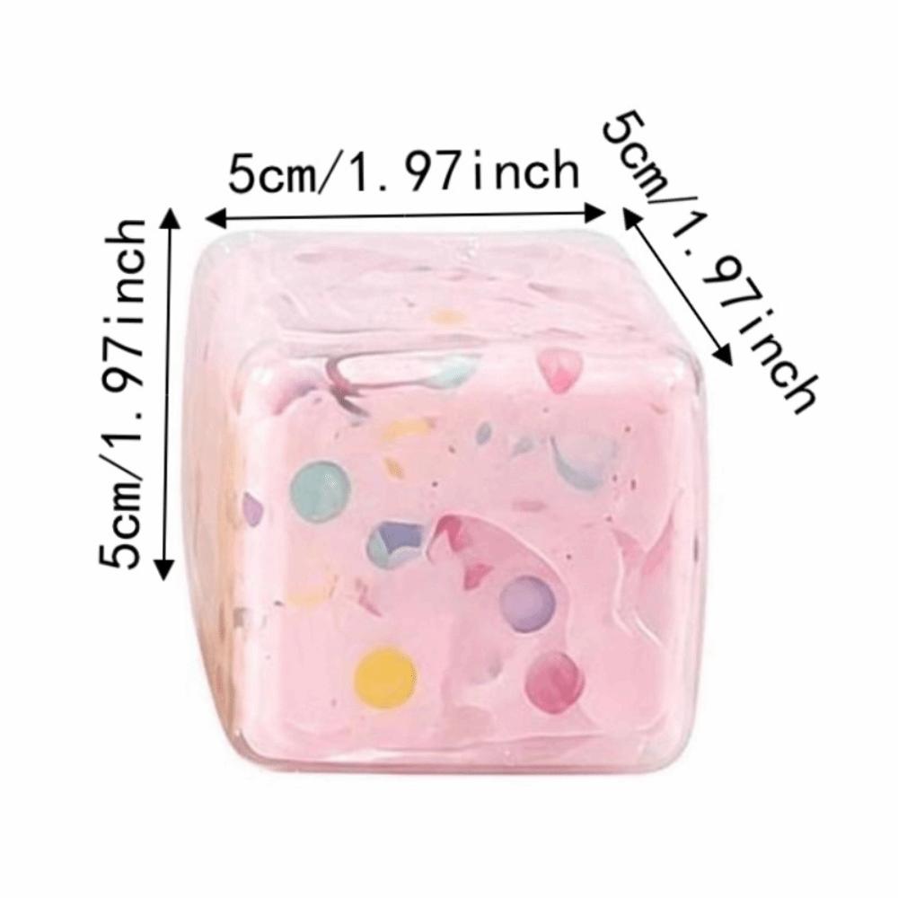 Sound Effects Squeezed Cube 5cm TPR Fidget Toy Kids Toy Handmade Ball Children's Gifts
