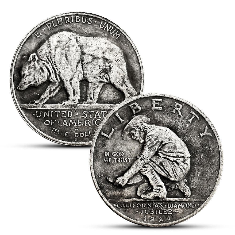 

Памятная монета 1925 года в честь бриллиантового юбилея Калифорнии Z0N8 P4F9