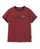 NOT4NERD Dagger Tribal 3 Star Regular Fit Ringer T-Shirts - Red