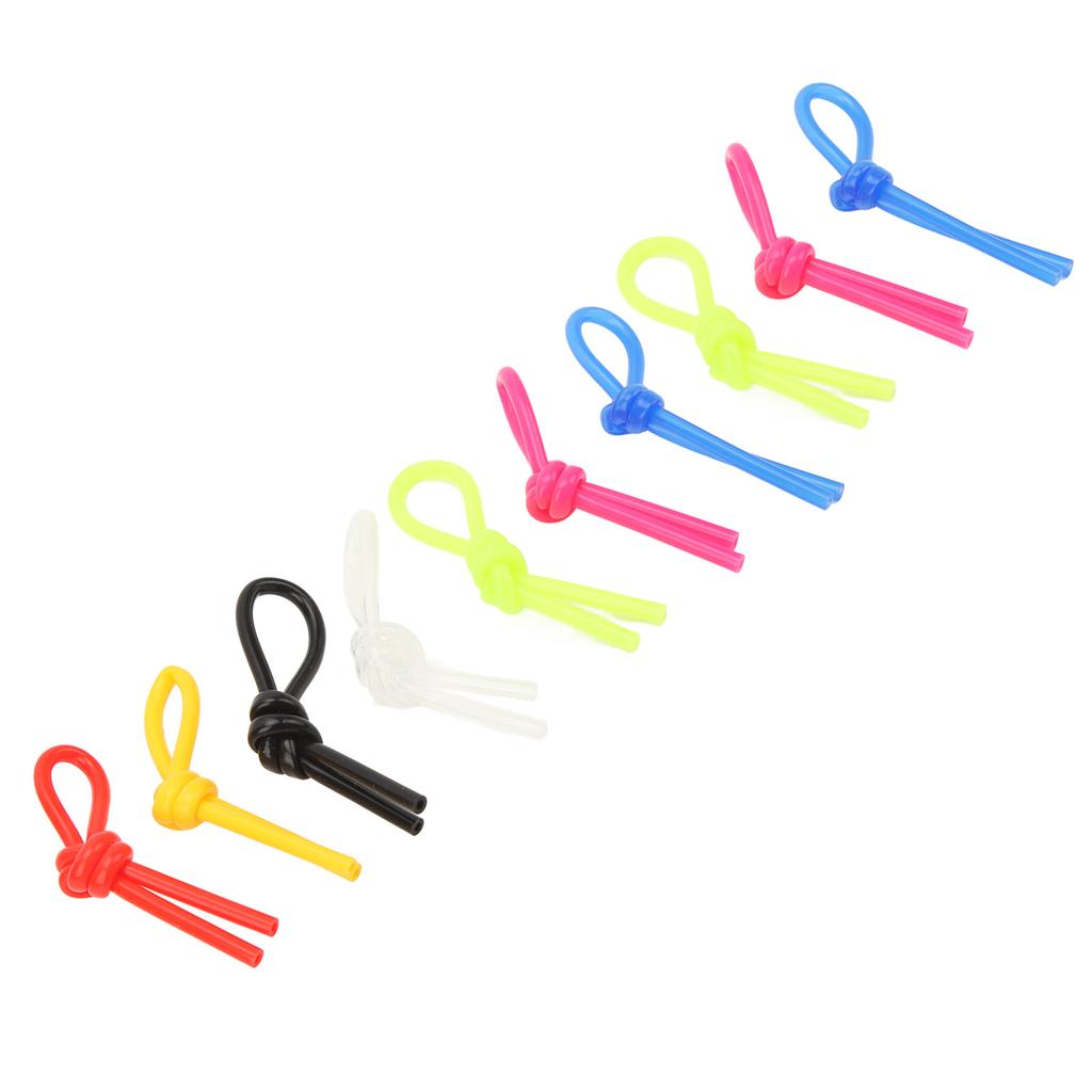 10Pcs Tennis Racket Damper Knot Silicone Tennis Racket Vibration Dampener Shock Absorber for Tennis Racke Squash Racket