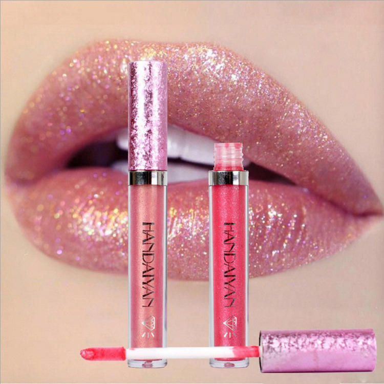 Diamond Lip Gloss Shine Metallic Lip Glaze Charm Long Lasting Glitter Liquid Lipstick  Highly Pigmented Lip Gloss Lip Make Up