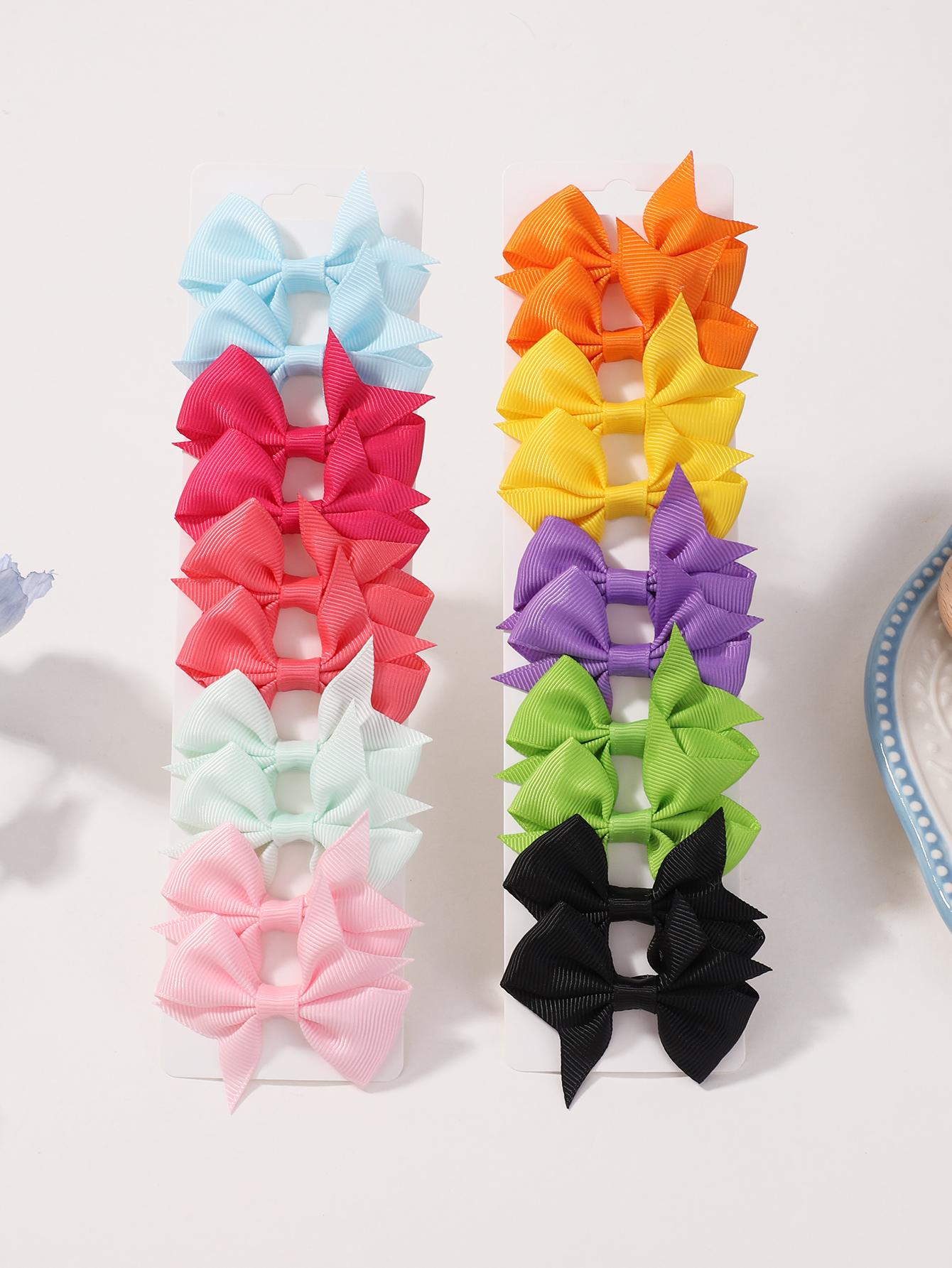 

20/40pcs Grosgrain Ribbon Hair Bows Clips for Baby Girls Cute Candy Color Hairpins Barrettes Headwear Kids Hair Accessories