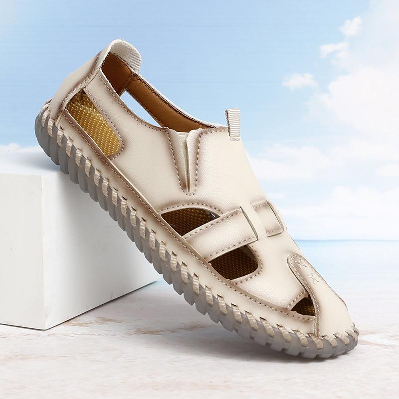 Women's Leather Sandals Casual Shoes Summer Beach Sandals