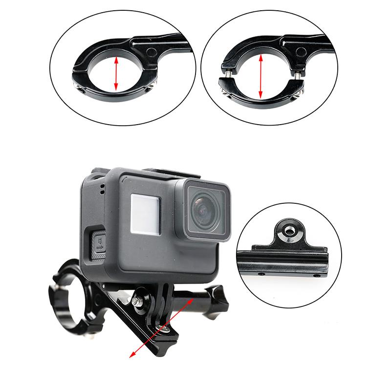 Aluminum Handlebar Mount Bike Motorcycle Holder For GoPro Hero 13 12 11 10 9 8 7 Insta360 X2 X3 X4 DJI Osmo Action 5 4 3 Camera