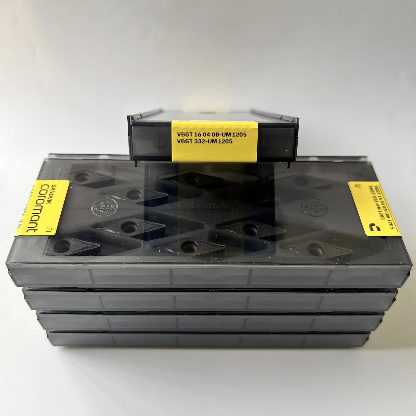 

Original Sandvik / VBGT160408-UM 1205 / CNC lathe carbide blade 10 Pcs