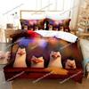 Cartoon Madagascar Penguin Bedding Set Boys Girls Twin Queen Size Duvet Cover Pillowcase Bed Kids Adult Home Textileextile963