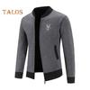 Fall Winter Sweater Coat with Side Pockets Round Neck Zip-up Slim Fit Thickened Long Sleeves Embroidery Daily Wear Work Dating Jacket