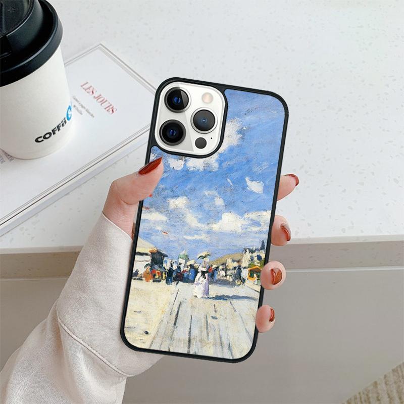 Claude Monet Art Painting Phone Case For iPhone 17 Air 16 pro max 15 14 plus 12 13 Shell Cover coque