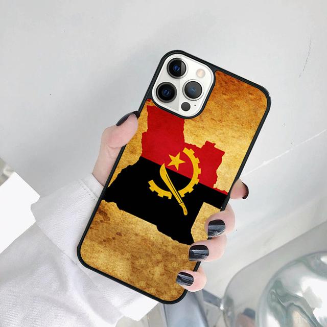 Angola Flag Phone Case Cover For iPhone 17 Air 15 Pro MAX 16 Plus 14 12 11 13 Coque
