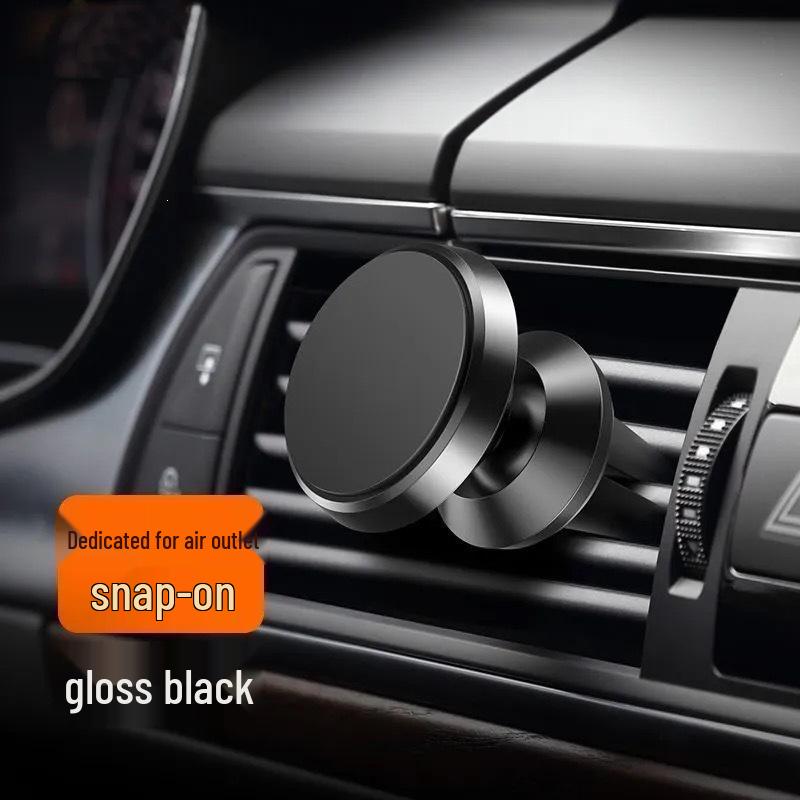 Magnetic Car Phone Holder with Suction Cup for Dashboard & Air Vent Navigation