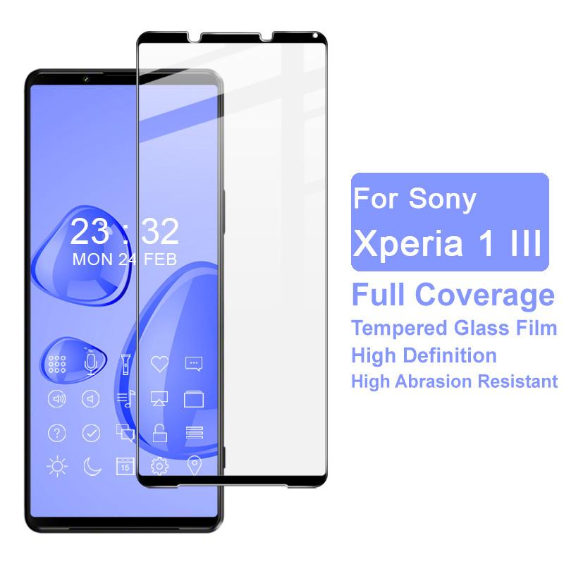 

IMAK Complete Covering Ultra Clear Tempered Glass Screen Protector Film Guard for Sony Xperia 1 III 5G Type A