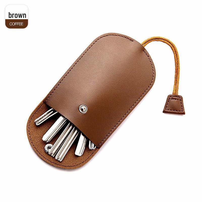 

Multifunctional Compact Key Holder with Protective Cover for Electric Vehicle Keys кофейный