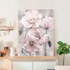 Modern Pink Floral Digital Oil Painting for Living Room Decoration