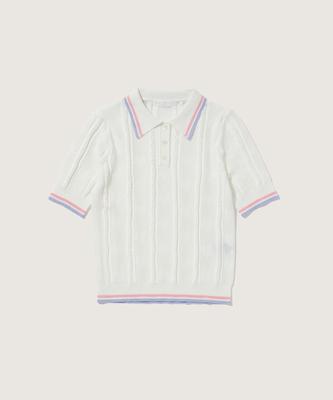 PLAC WOMEN Knit Polo Shirt Ivory