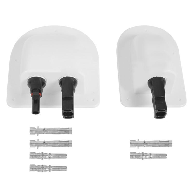 Universal RVs Roof Solar Panel Junction Box Housing Cable Entry Gland Plastic Mounting Bracket For Outdoor Travel