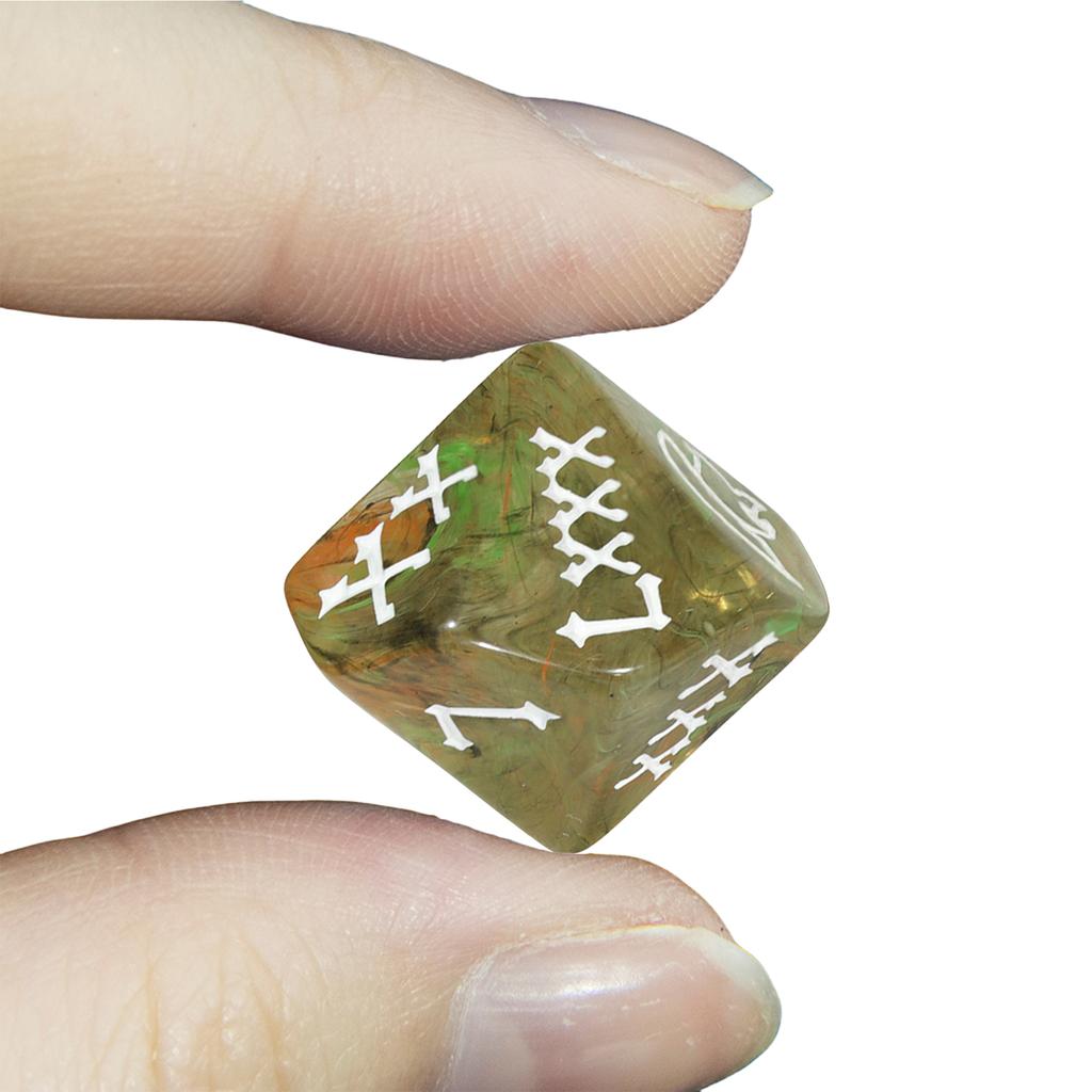 Roman Digital Dice 7pcs Polyhedral Dice Set for Table Game DND TPRG, as Gift and Collection