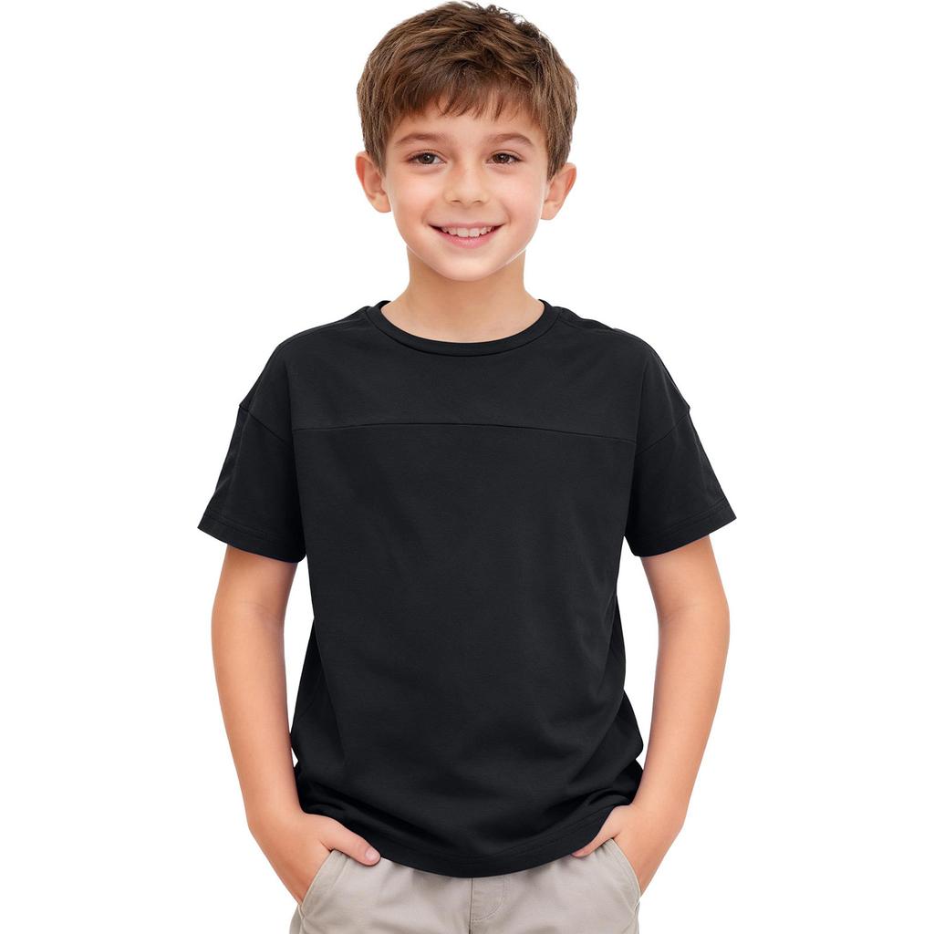 Unisex Kinder Spezielle Bedürfnisse Adaptive Kleidung Bruch Postoperativ Abreißbar Druckknöpfe Oberteil Rundhals Kurzarm T-Shirt