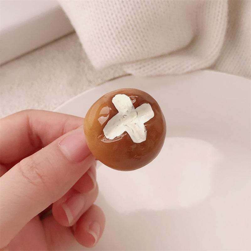 Baby Girls Cute Simulation Food Hairclip Kids Resin Croissants Waffles Cookies Hairpin For Children Accessory E2186