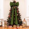 71 Inches Christmas Extra Large Velvet Bow Giant Xmas Tree Toppers Bows for Home