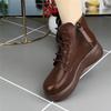 Thick-soled Single Boots Soft Leather Soft-soled British Martin Boots New Retro Zipper Short Boots In Autumn and Winter