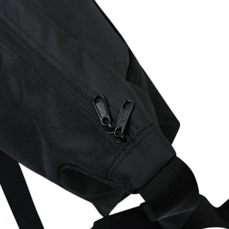 John Peters New York Unisex Cross Curved Messenger Bag Black