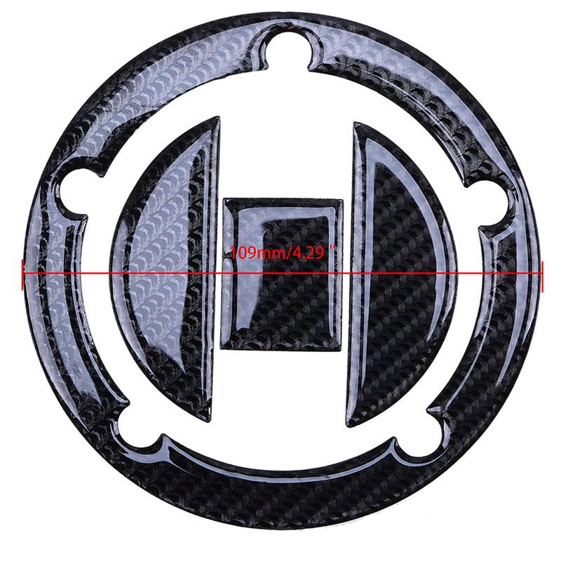 Carbon Fiber Oil Tank Cap Motorcycle Fuel Gas Covers Pad Stickers for Suzuki GSXR 600 750 1000 1300 5/8 Holes