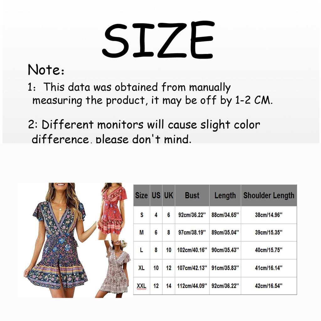 V-neck Sexy Tight-fitting Ruffle Dress Bohemian Small Fresh Print Dress