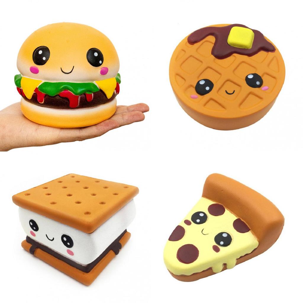 Modelo de Biscoito Waffle Squishy com Espuma de PU para Alívio do Estresse e Presentear