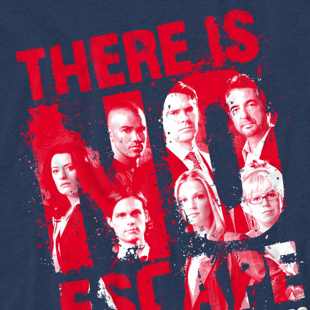 Criminal Minds Unisex Adult No Escape T-Shirt