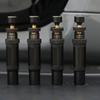 4 Stück Offroad-Reifenluftdruckminderer Ventil-Kit Auto-Stopp-Reifenluftdruckminderer 10-30 PSI Aufschraubbares Reifenluftablasswerkzeug für Auto Reifenfüller Werkzeug