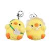 [Futupe] Keychain Cute Plush Toy Small Animal Mascot Key Chain Key Ring Korean Stylish Bag Charm Present Set of 2
