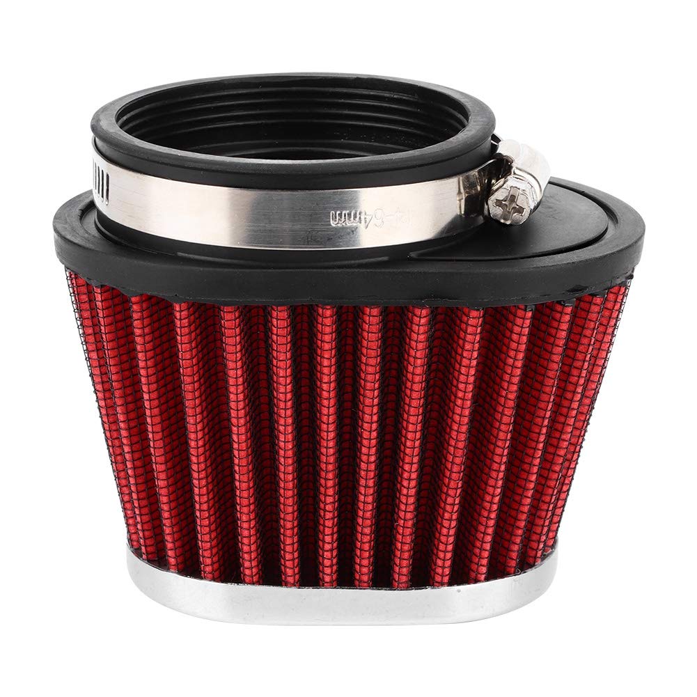 Akozon Motorcycle Engine Air Filter, Mushroom Head Engine Air Cleaner Filter Accessory for Honda Yamaha Suzuki Kawasaki (60mm)
