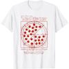 DaVinci Ama Pizza Humano Vitruviano Pizza Pizzeria Vitruviana Assador de Pizza Camiseta