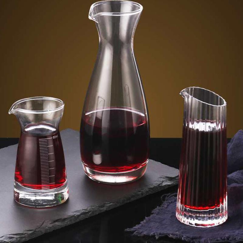 125ml Weindispenser Vertikal gestreift Spirituosenwerkzeug Haushalt Kristallglas Transparent Kleine Kapazität Tassen für Bar Großhandel Tassen