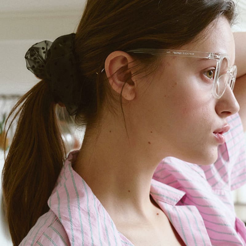 Marchen Dot Organza Scrunch_2color