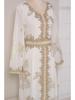 Women's Dubai Evening Long Dress with Hot Stamping - European & American Fashion Muslim Travel Wear