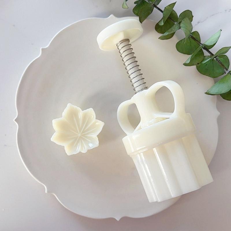 Maple Leaf Shape Desserts Mold Durable Chinese Pastry Mold Practical Hand Press Mould Versatile Pastries Baking Tool