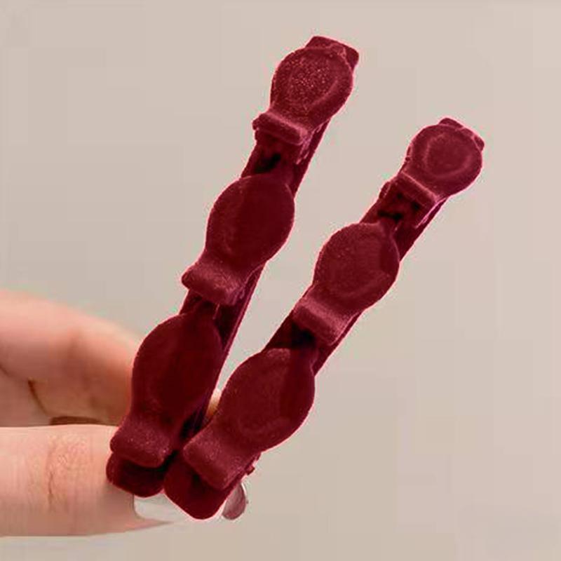 Flequillo flocado, pinza para el pelo, tocado, pinzas para el pelo de pico de pato, pasadores, pinza para el pelo Vintage