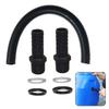 1pcs Bucket Connection Hose With 2 Hose Nozzles Rainwater Diverter Pipe Extension Kit Garden Rain Collector Docking Kit