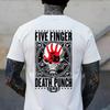 Five Finger Death Punch Totenkopf Hand Grafik Weißes T-Shirt Rock Style T-Shirt Unisex