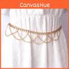 Style Alloy Chain Waist Strap With Circular Pendant For Adult Women Allseason Wear