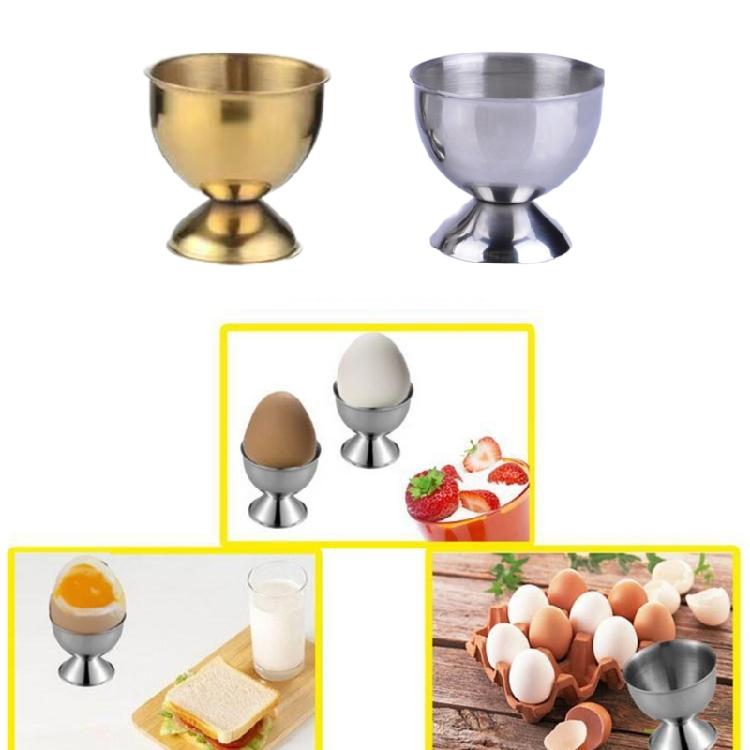 Edelstahl Eierhalter Weichgekochte Eierbecher Küchenwerkzeug für Frühstück und Kochen Kleine Eierbecher Gadget